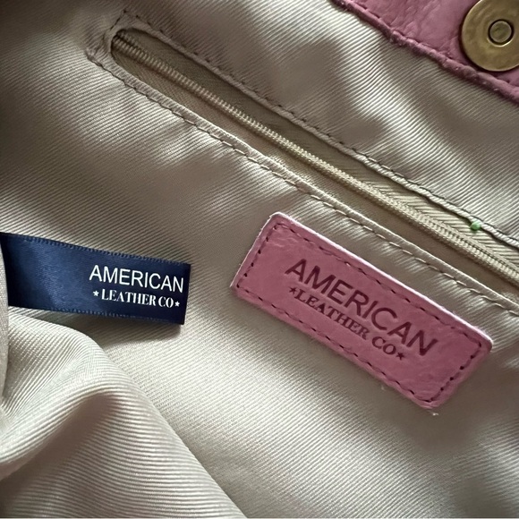 American Leather Co. Java Double Handle Shopper Pink - Picture 11 of 16